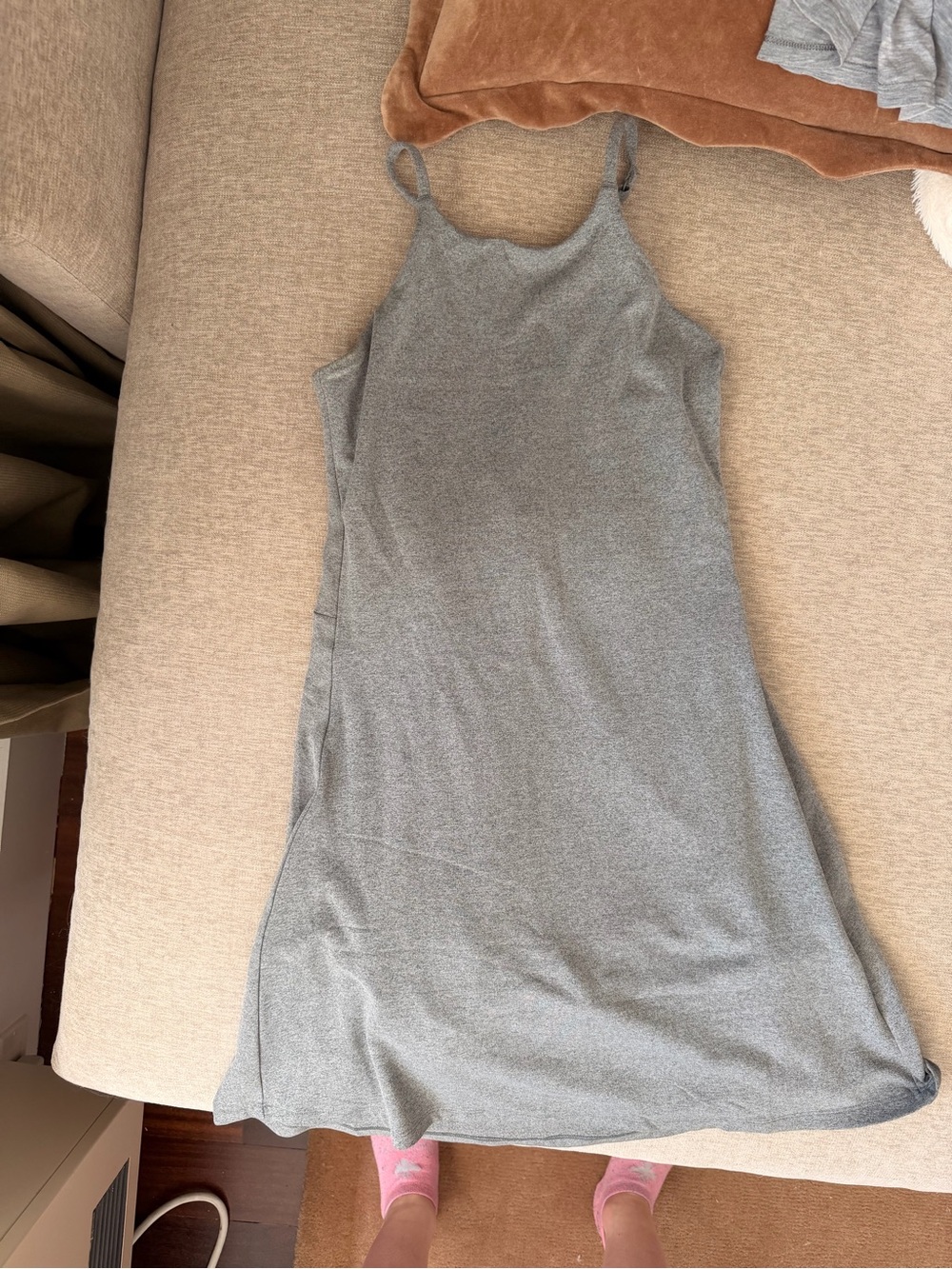 girlfriend collective Heather Gray Workout Dress
